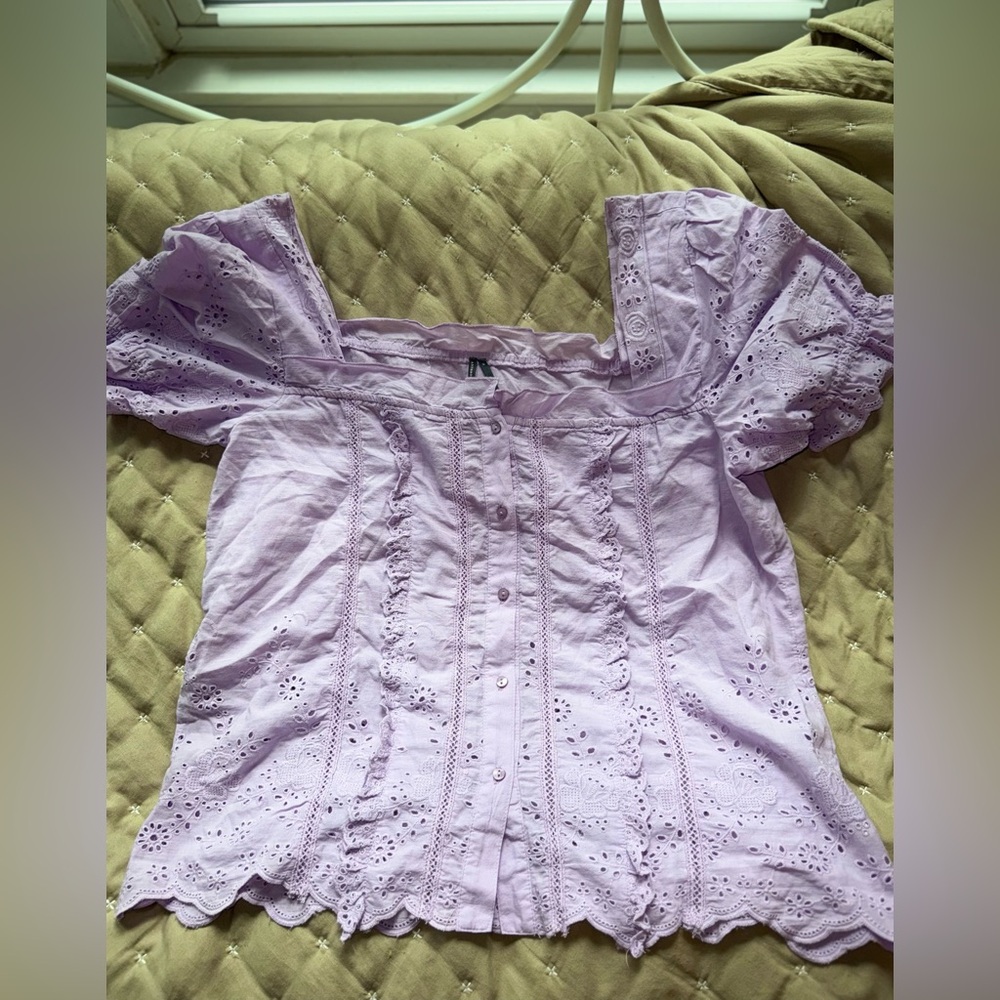 Anthropologie Lilac top